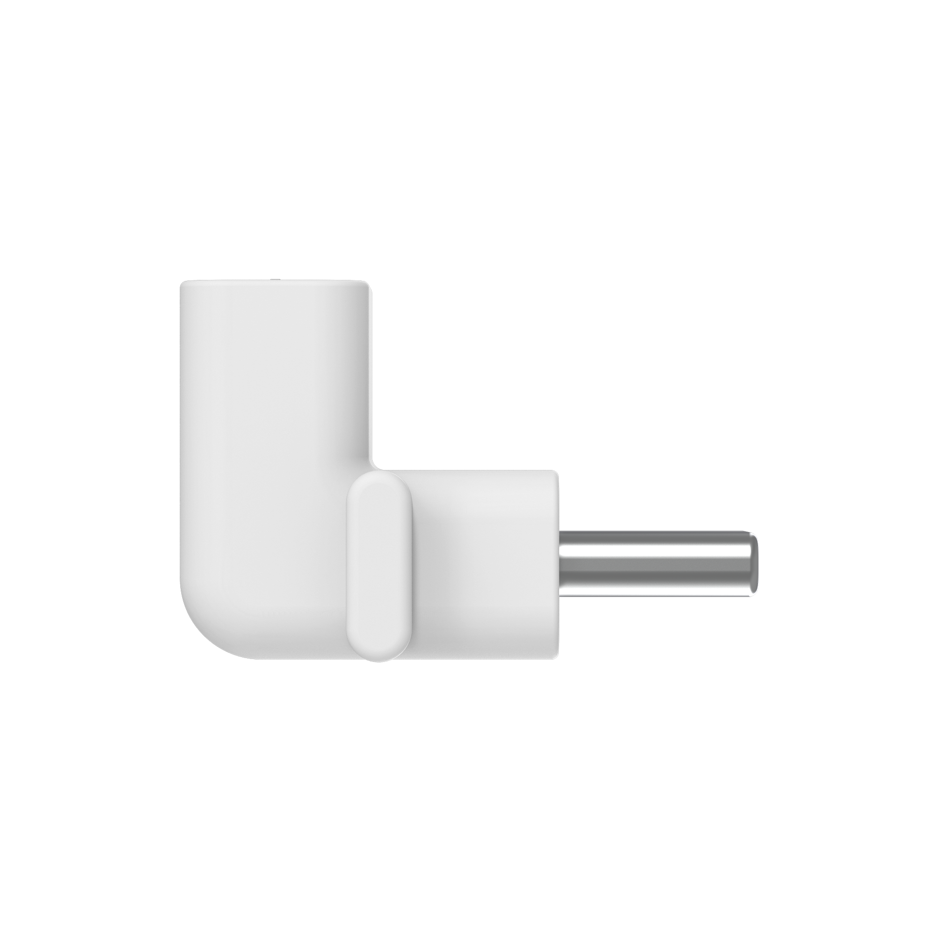 Side view of Right angle adapter