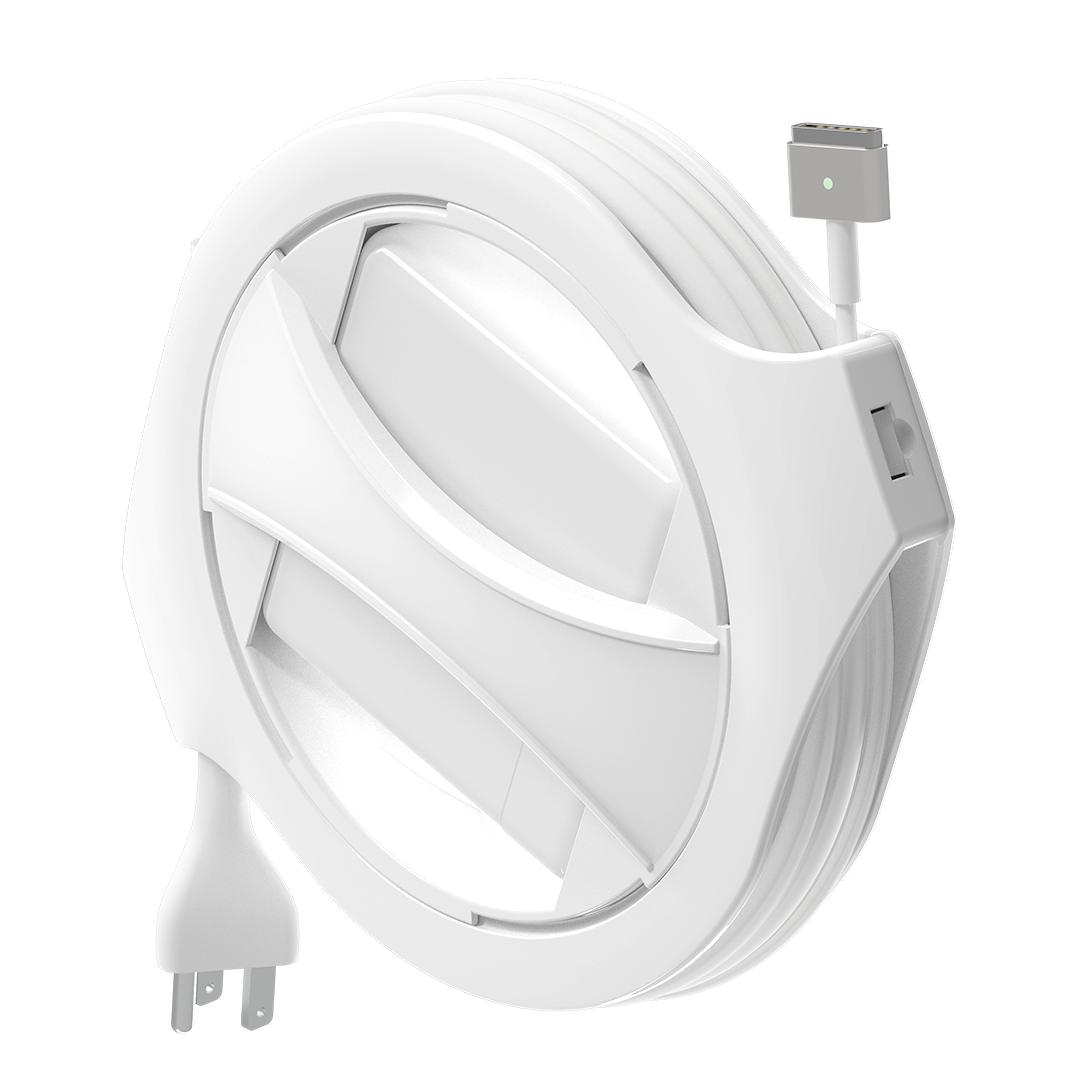 White MacBook Charger Winder