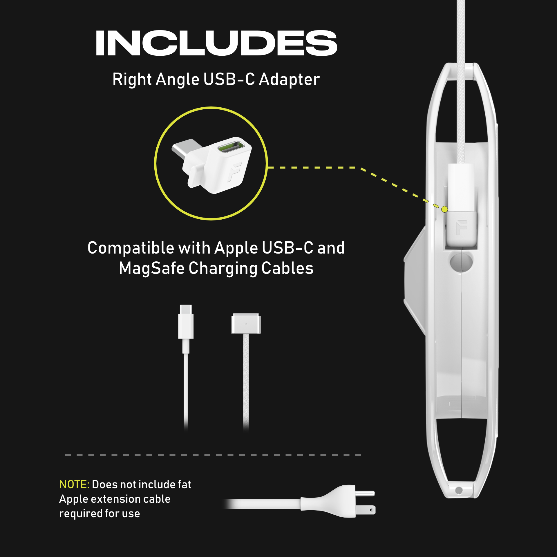 MacBook Cable Holder - FUSE Side Winder For MagSafe 1 or 2 – Fuse